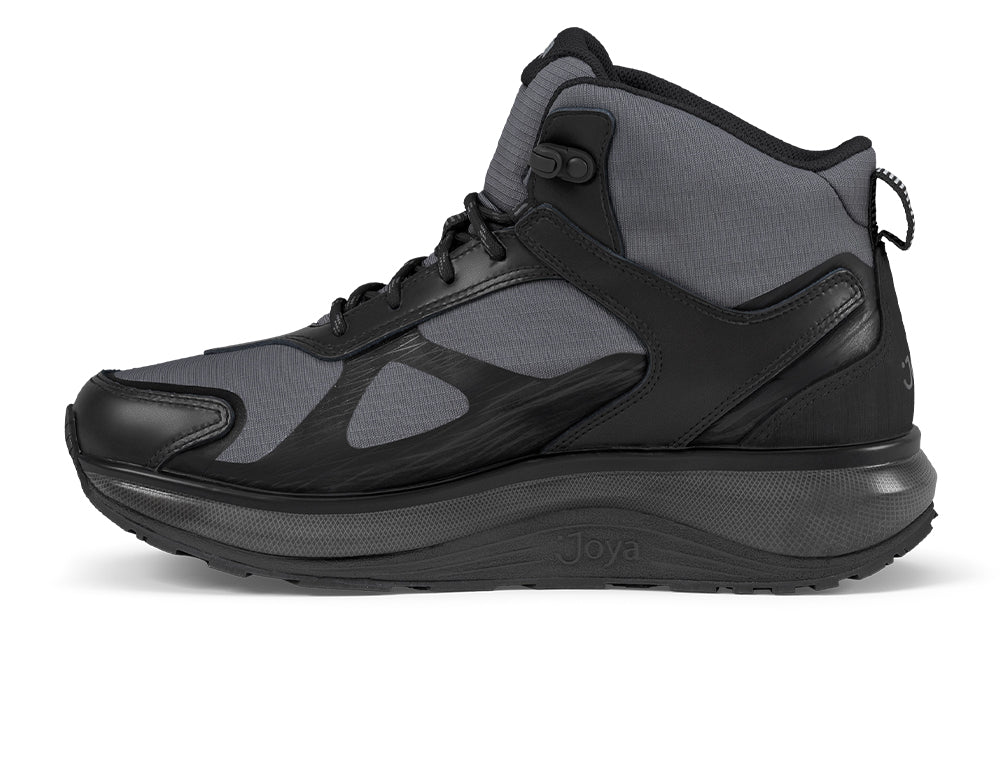 Mens Andes Waterproof Black Grey Wave Hiking Boots