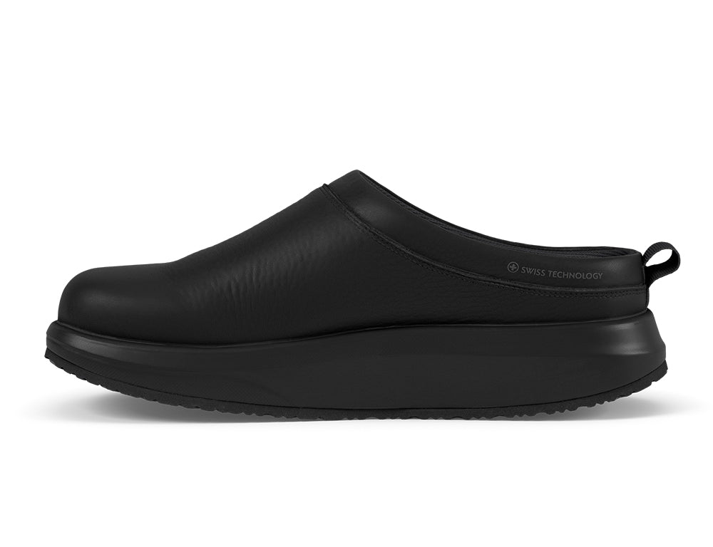 Mens Riga Black Senso Slippers