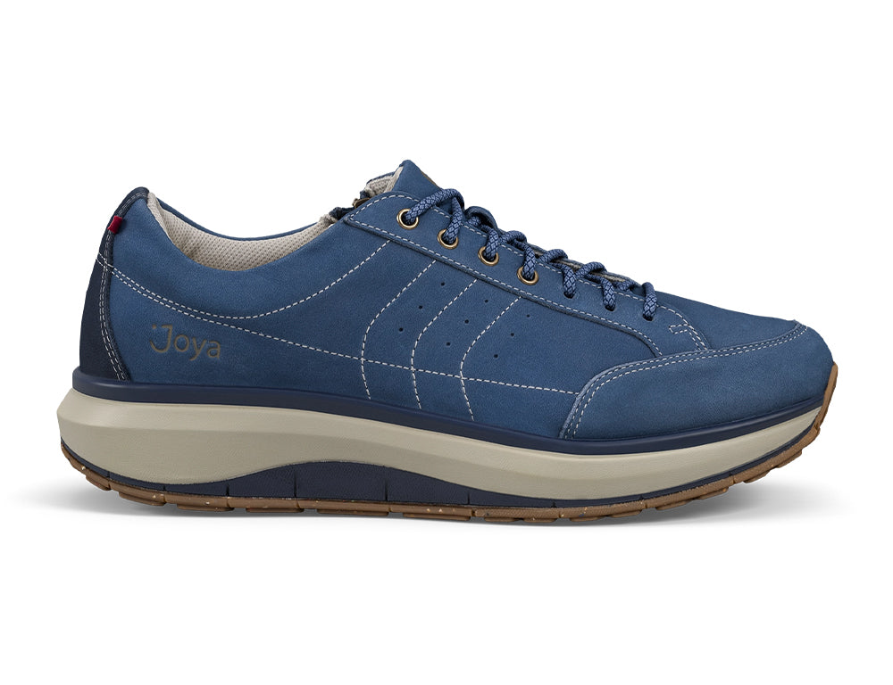 Mens Moscow Blue Zip Wide-Fit Wave Shoes