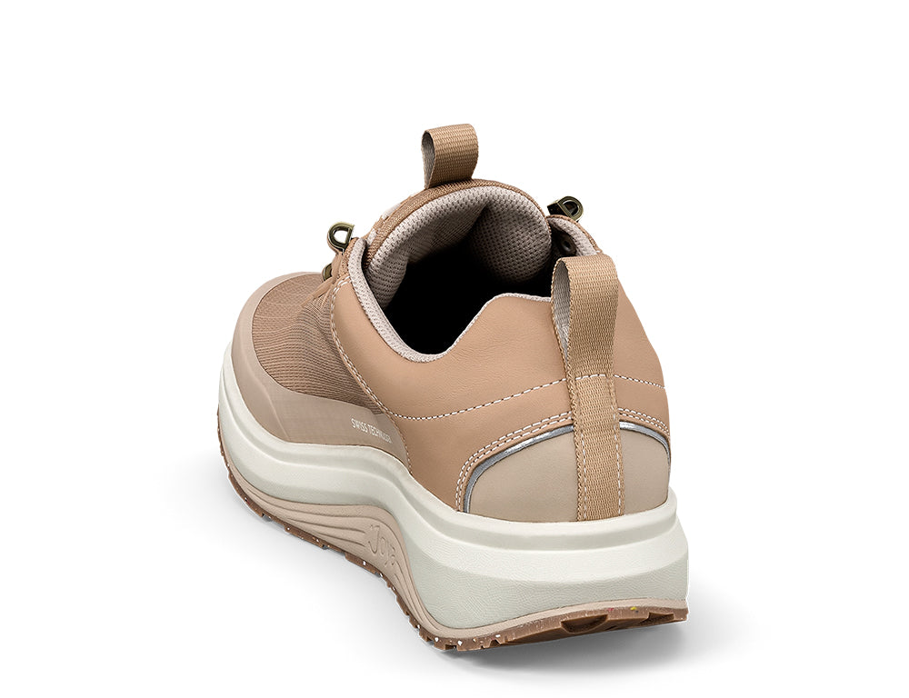 Womens Waterproof Maui Beige Wide-Fit Wave Trainers