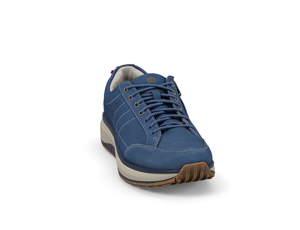 Mens Moscow Blue Zip Wide-Fit Wave Shoes