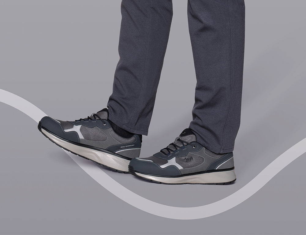 Mens Tony III Blue Grey Active Trainers