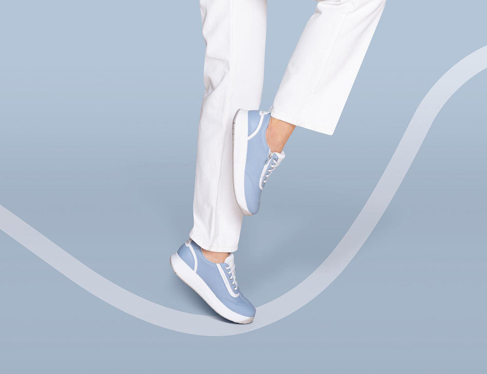 Womens Laura Light Blue Zip Senso Shoes