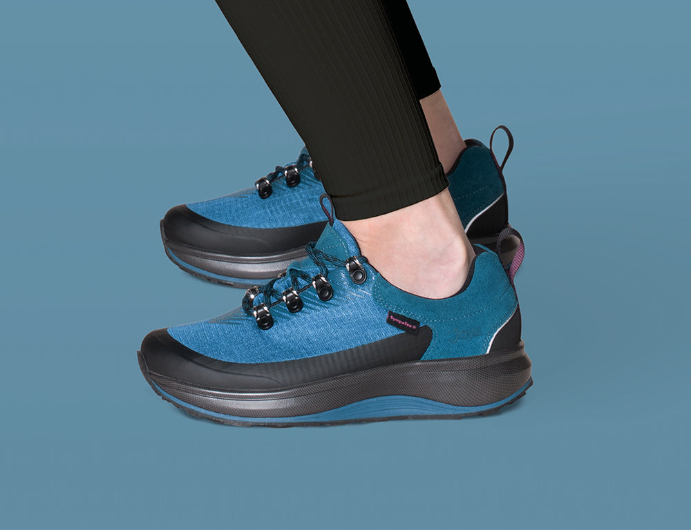 Womens Waterproof Maui Blue Wave Wide-Fit Trainers