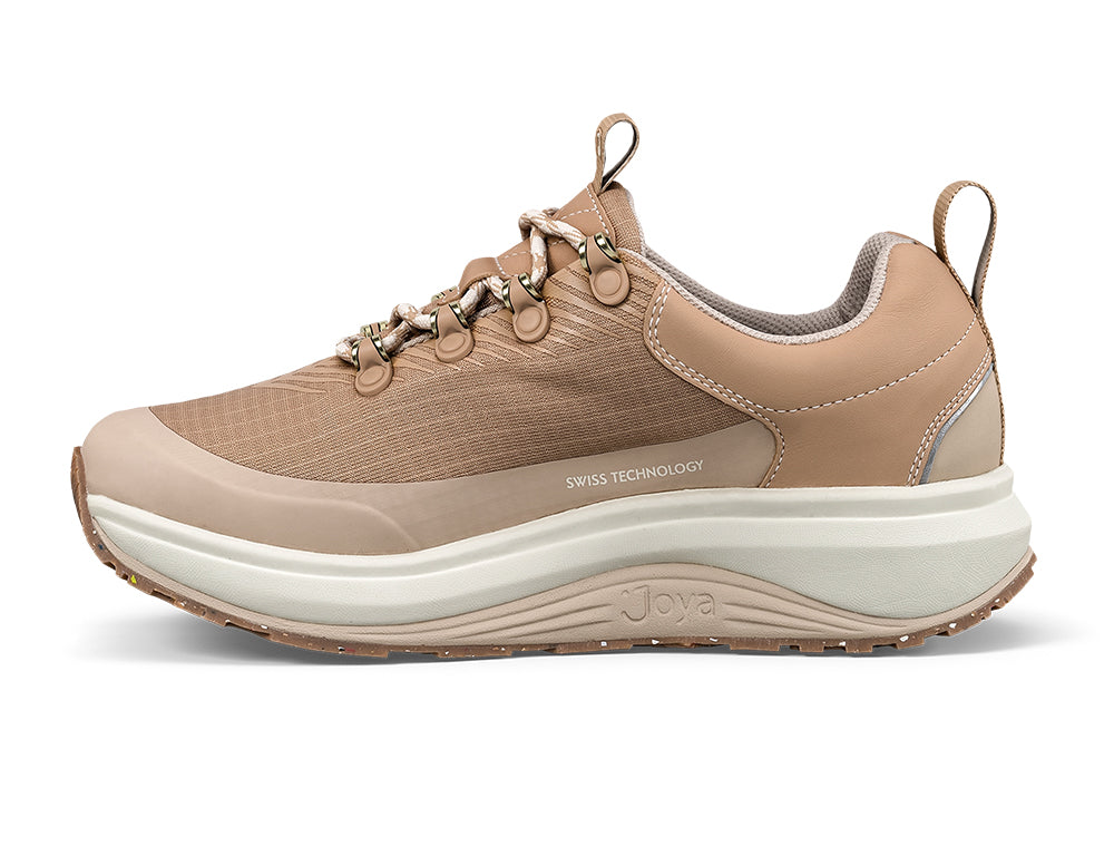 Womens Waterproof Maui Beige Wide-Fit Wave Trainers