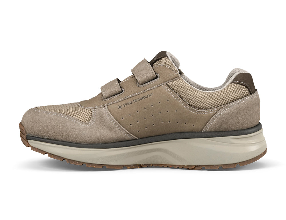 Mens Dynamo Strap Beige Adjustable Active Trainers