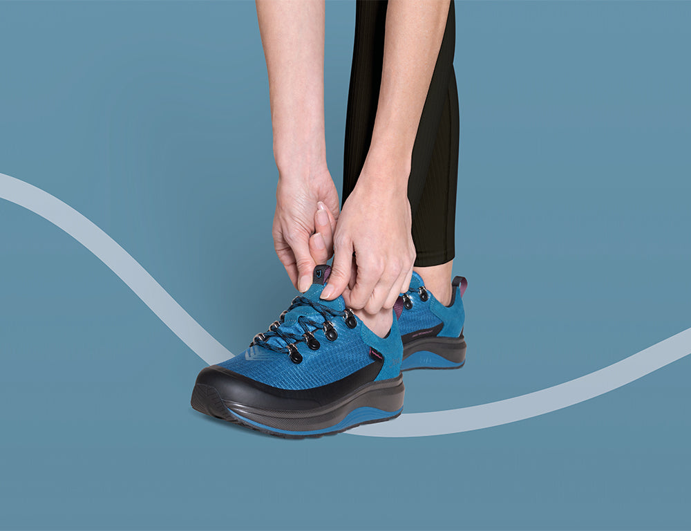 Womens Waterproof Maui Blue Wave Wide-Fit Trainers