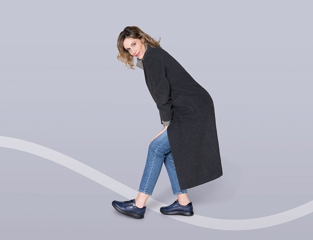 Womens Laura Dark Blue II Zip Senso Shoes