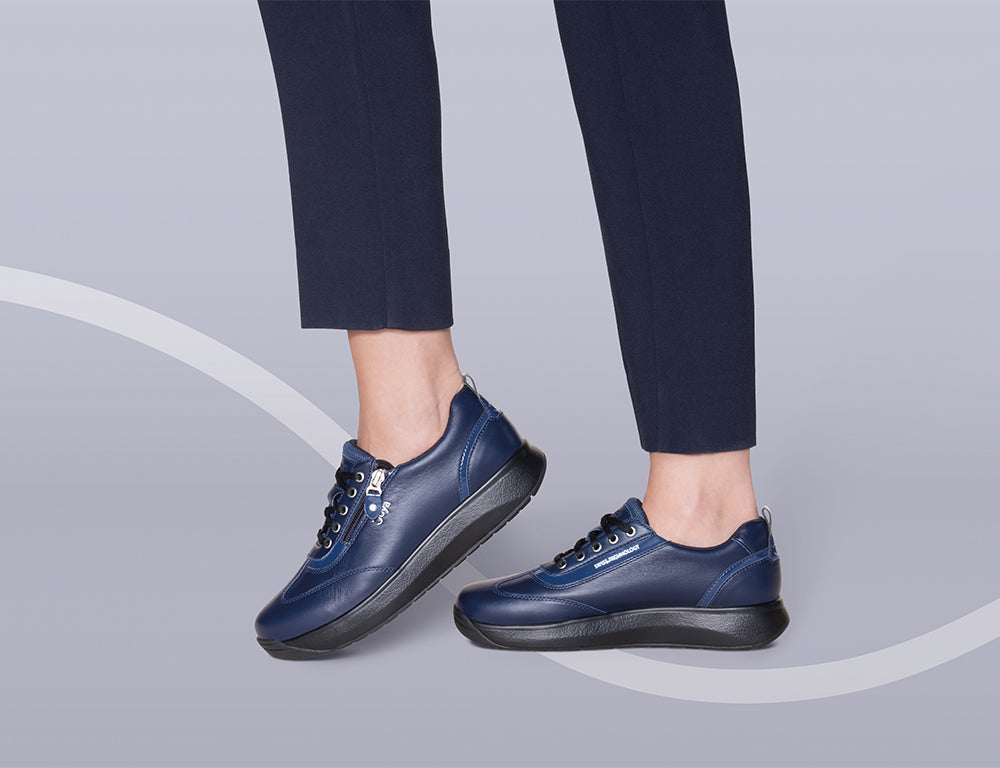 Womens Laura Dark Blue II Zip Senso Shoes
