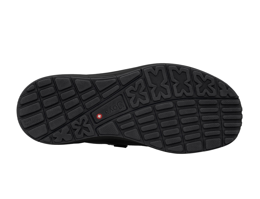 Womens Venice Black Zip Wide-Fit Wave Shoes