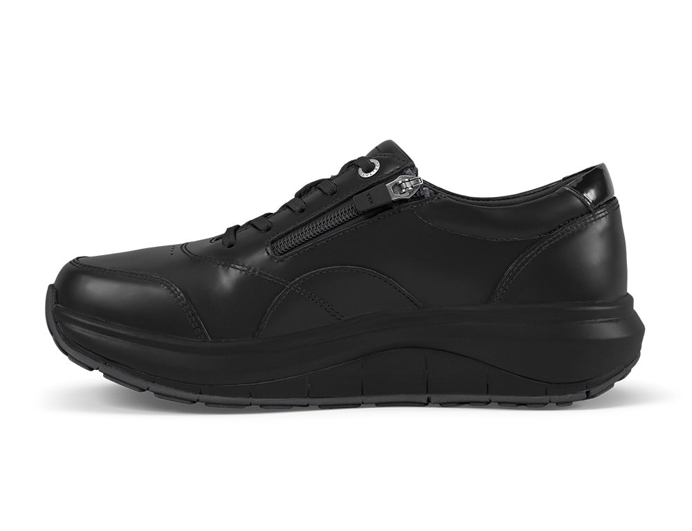Womens Venice Black Zip Wide-Fit Wave Shoes