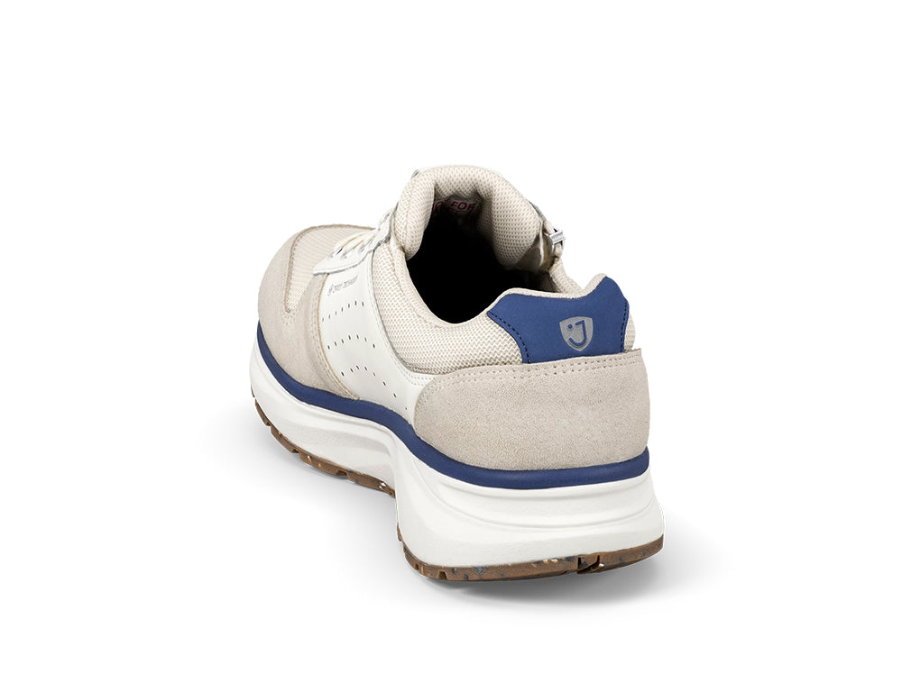 Mens Dynamo White Zip Active Trainers