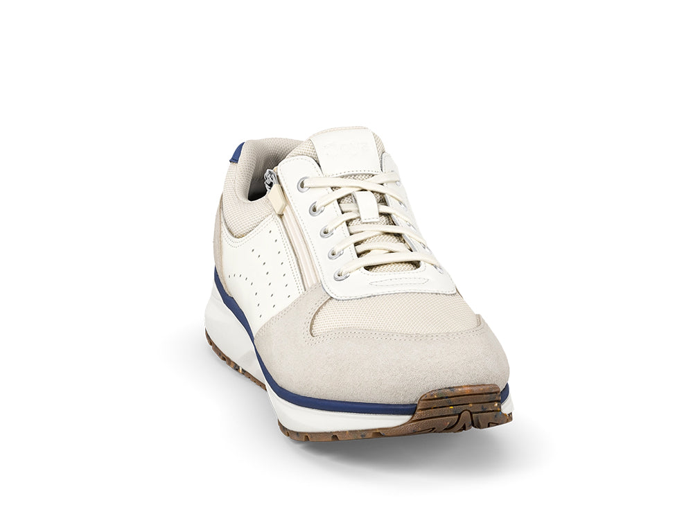 Mens Dynamo White Zip Active Trainers