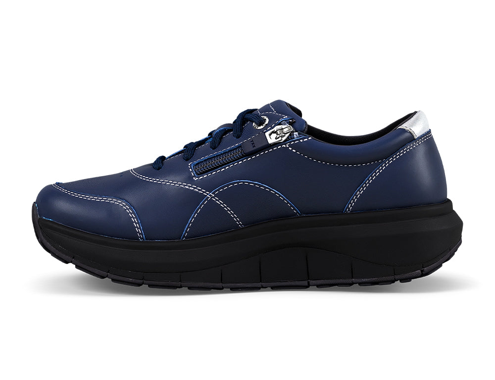 Womens Zip Venice Dark Blue Wide-Fit Wave Shoes Shoes