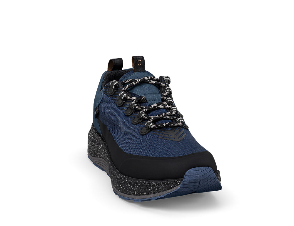 Mens Maui Waterproof Blue Black Wide-Fit Wave Trainers
