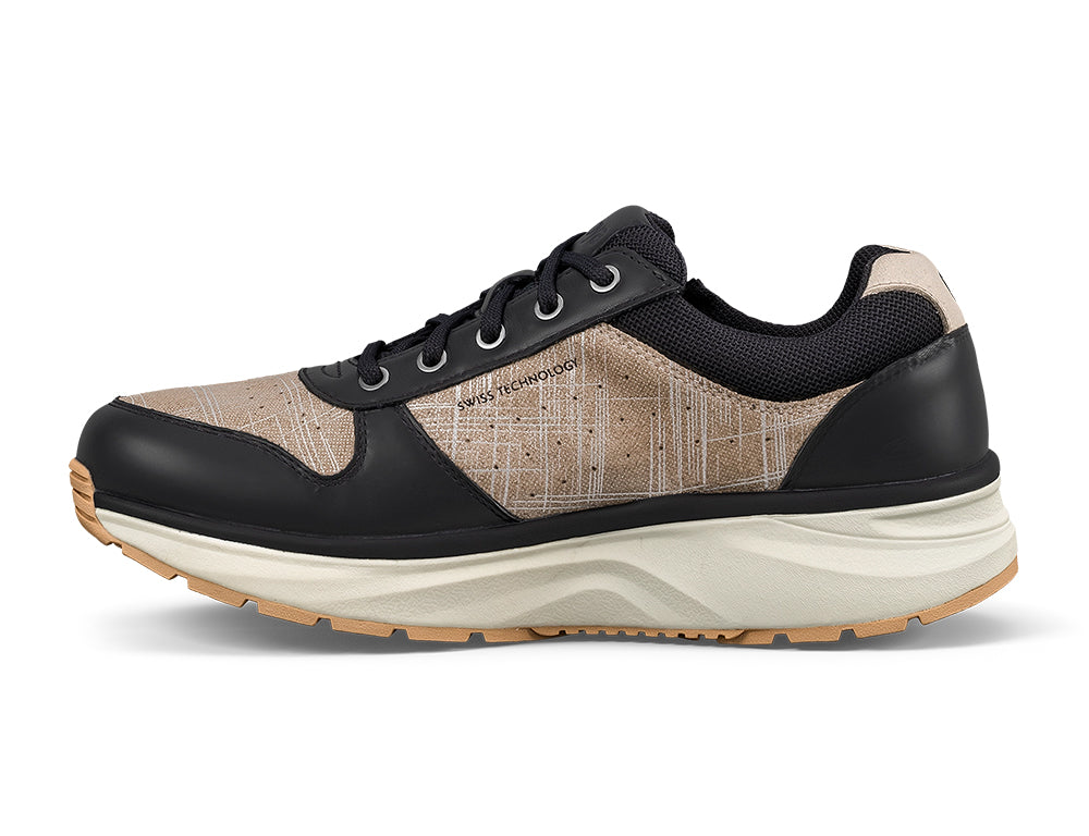 Womens Dynamo Bronze Black Zip Active Trainers