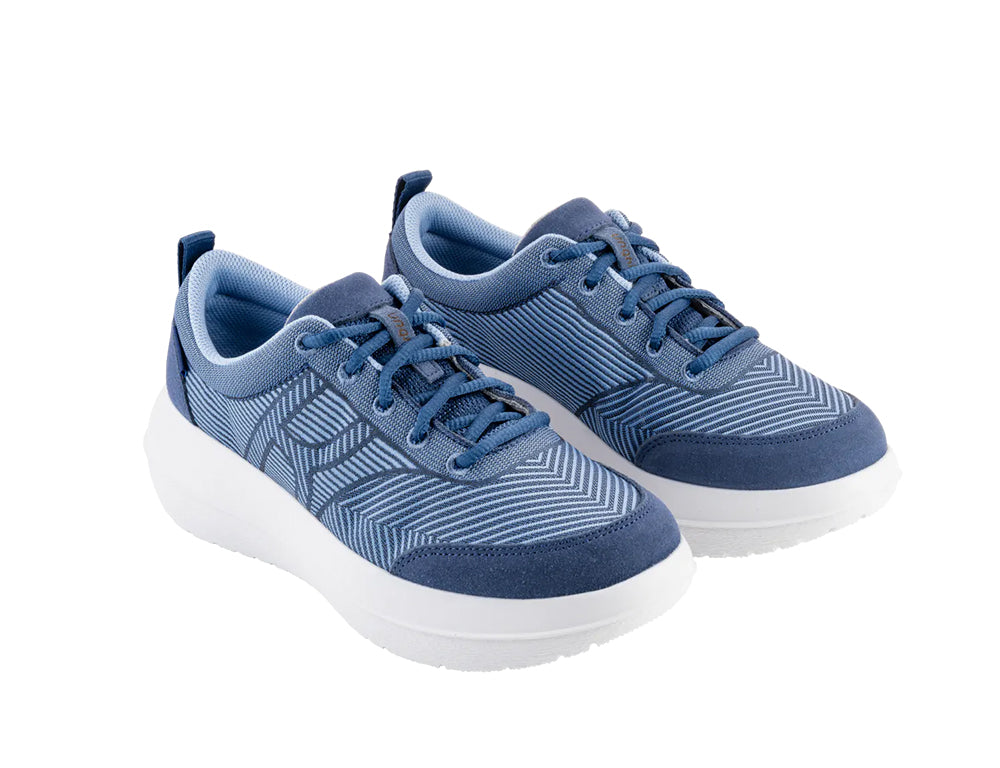Womens Bauma 20 Blue Wide-Fit Strato Trainers