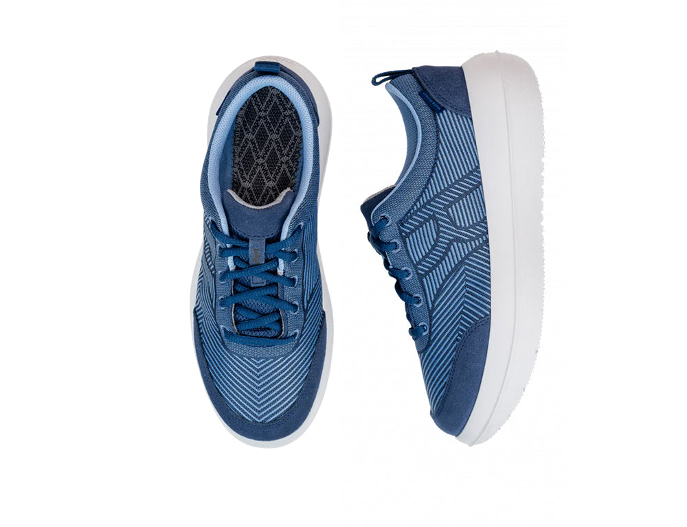 Womens Bauma 20 Blue Wide-Fit Strato Trainers
