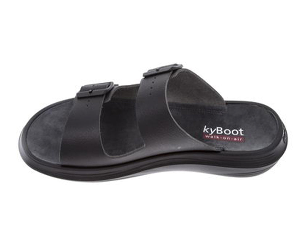 Mens Uri Black Cushioned Sandals
