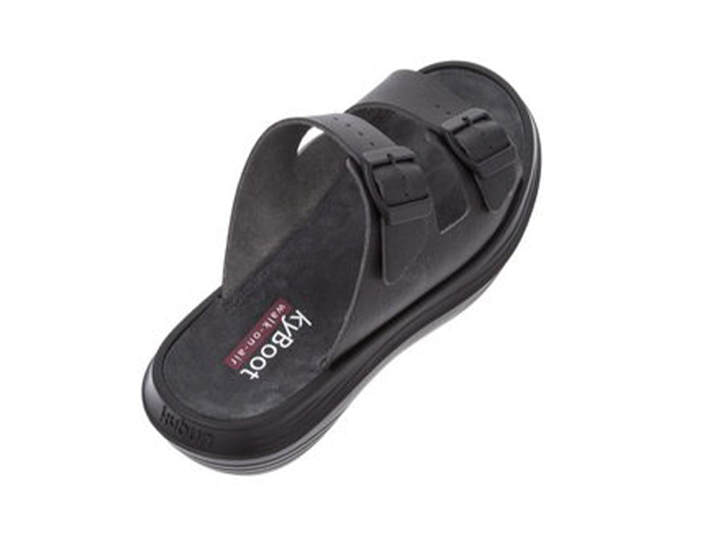 Mens Uri Black Cushioned Sandals