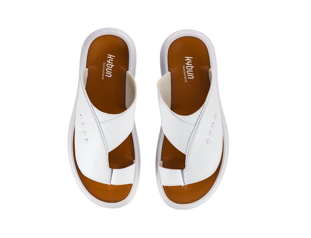 Mens VIP FG White Toe-Ring Sandals