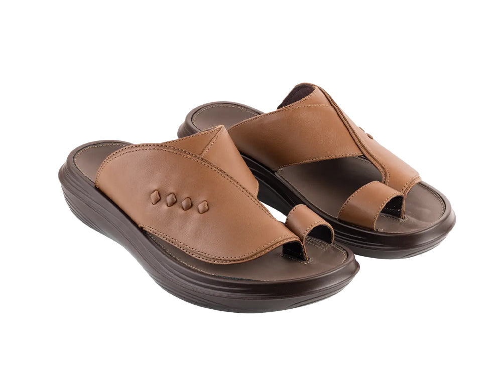 Mens VIP FG Chestnut Toe-Ring Sandals