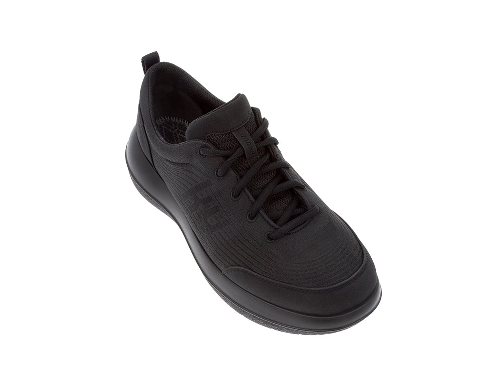 Mens Rüti Black Air-Cushioned Strato Trainers