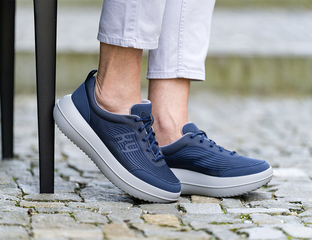 Mens Rüti Blue Air-Cushioned Strato Trainers