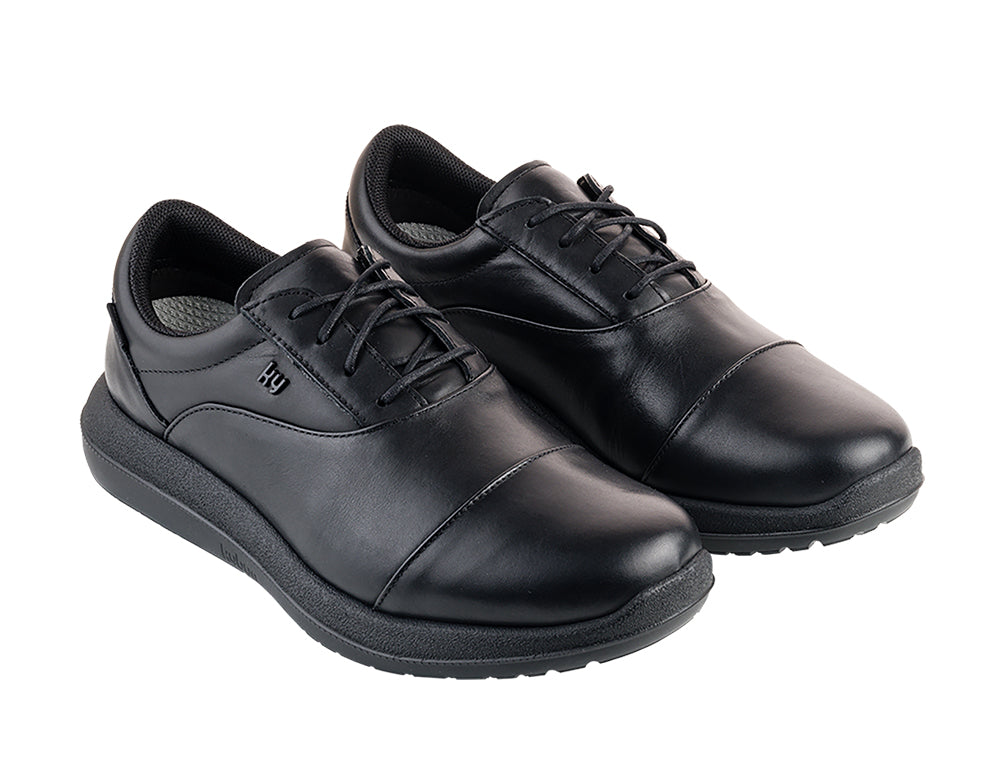 Mens Kloten Caviar Black Leather Tropo Shoes