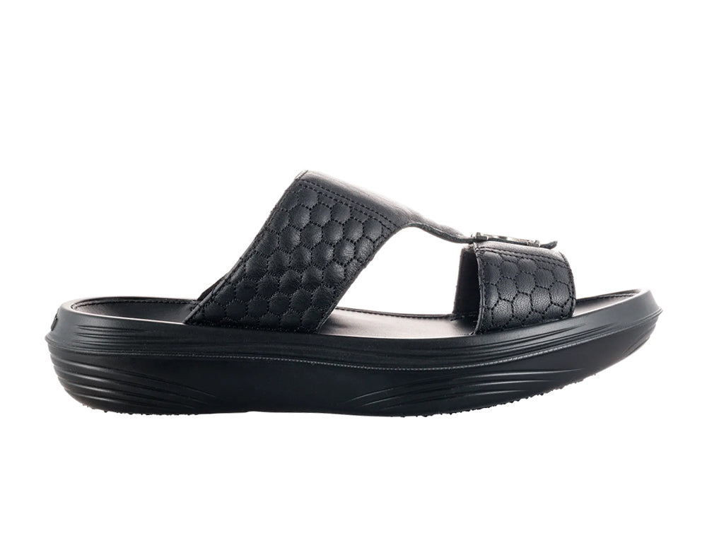 Mens Prince FG Black Cushioned Sandals