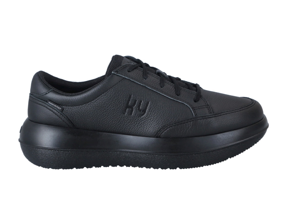 Mens Zürich II Black Leather Strato Shoes