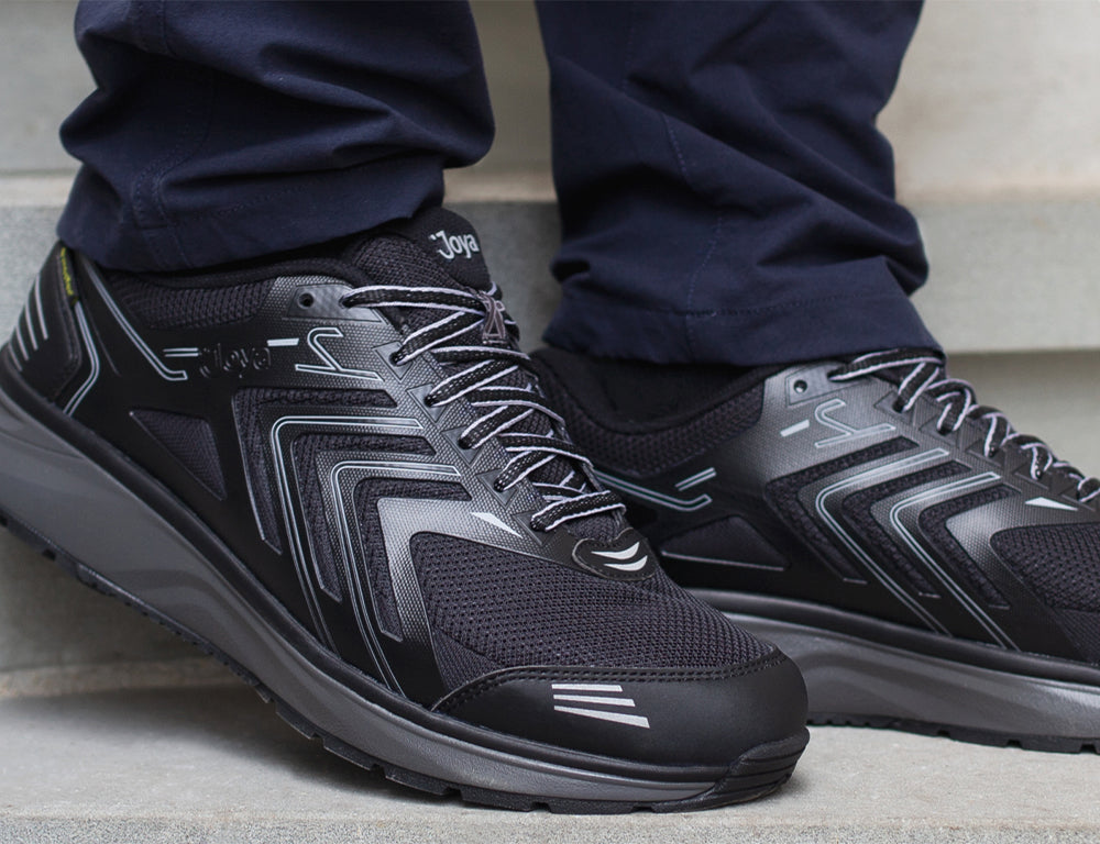 Mens Flash SR Waterproof Black Active Trainers