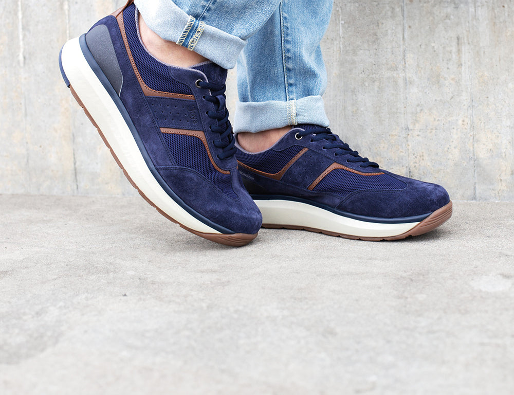 Mens David II Dark Blue Senso Trainers