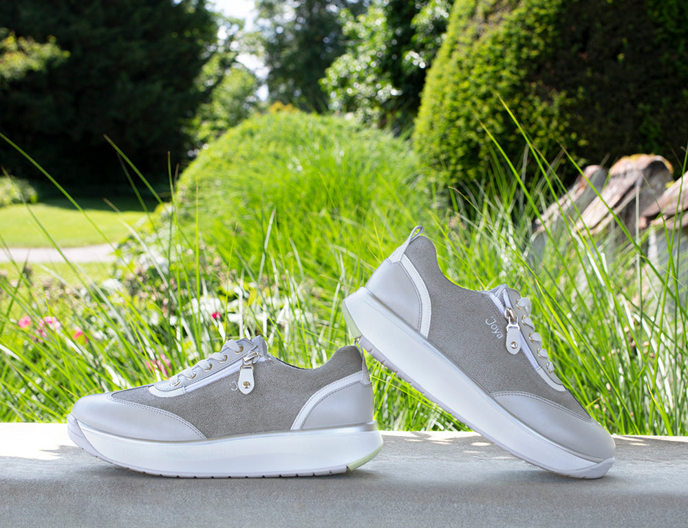 Womens Laura Light Grey Zip Senso Shoes