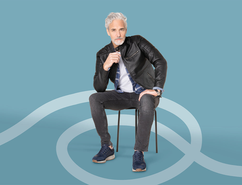 Mens Dynamo Classic Dark Blue II Active Trainers