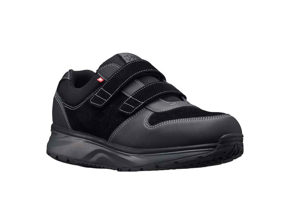 Mens Dynamo Strap Black Adjustable Active Trainers