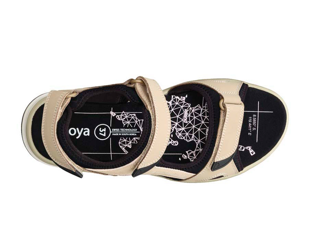 Womens Komodo Beige Adjustable Active Sandals