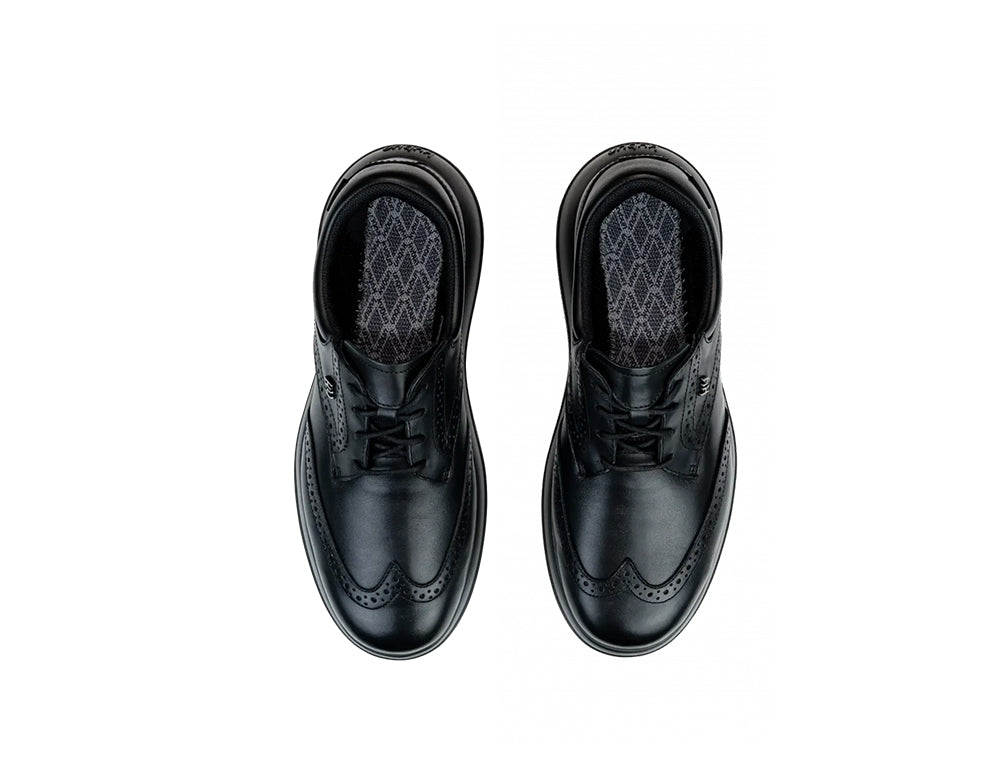 Mens Chiasso Black Leather Strato Shoes