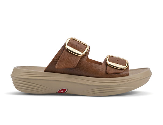 Womens Glarus Brown Cushioned Sandals