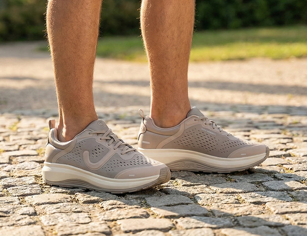 Joya Mens Wave Wide-Fit Miami Grey Shoes ShoeMed