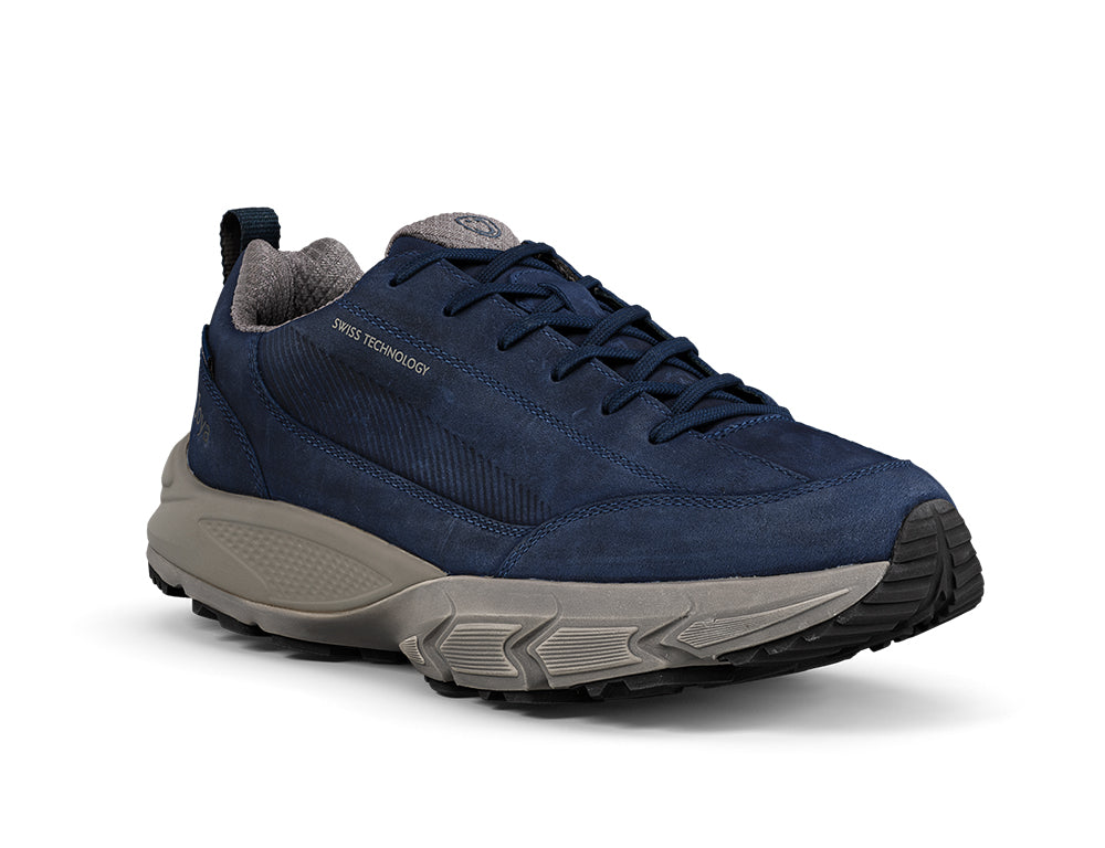 Mens Oberstdorf Waterproof Dark Blue Active Hiking Shoes