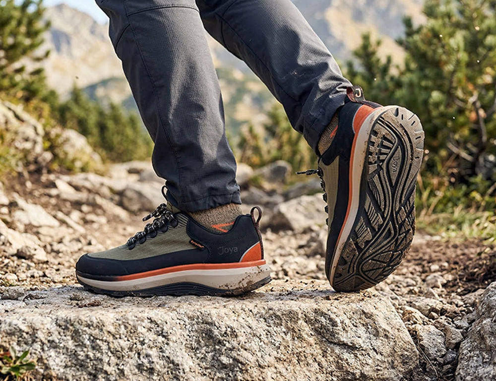 Mens Maui Waterproof Green Wide-Fit Wave Trainers