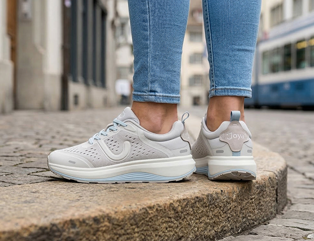 Womens Miami Grey Wide-Fit Wave Trainers