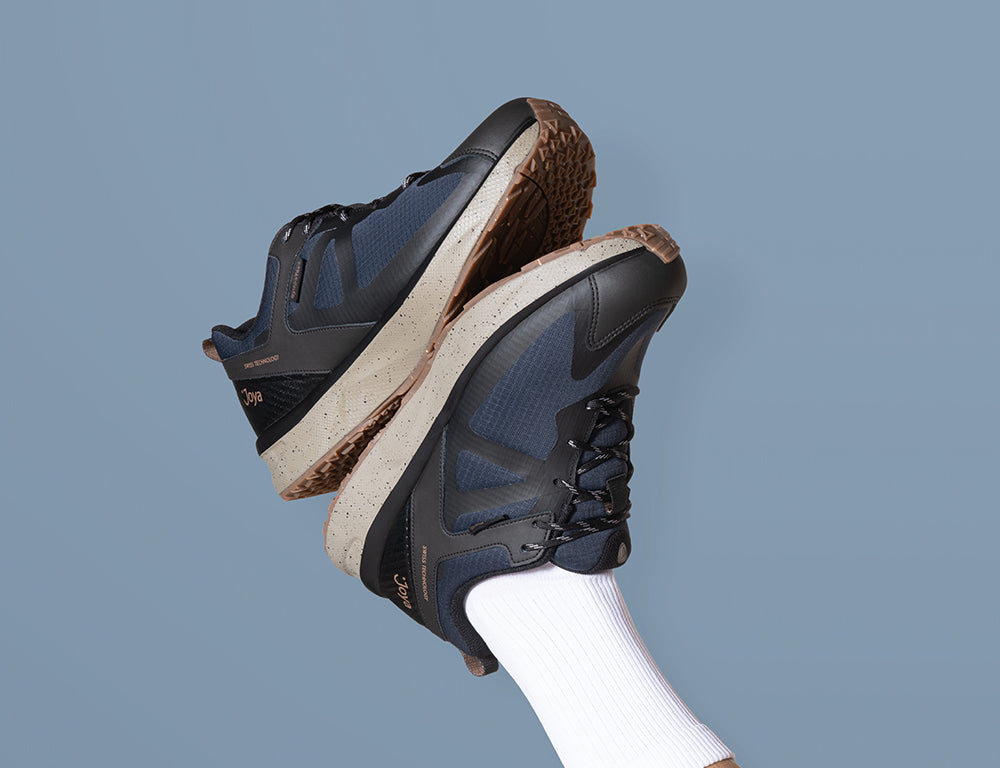 Mens Veloce Waterproof Blue Black Active Trainers