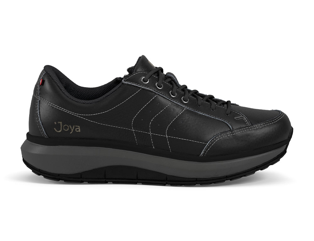 Mens Moscow Black Zip Wide-Fit Wave Shoes