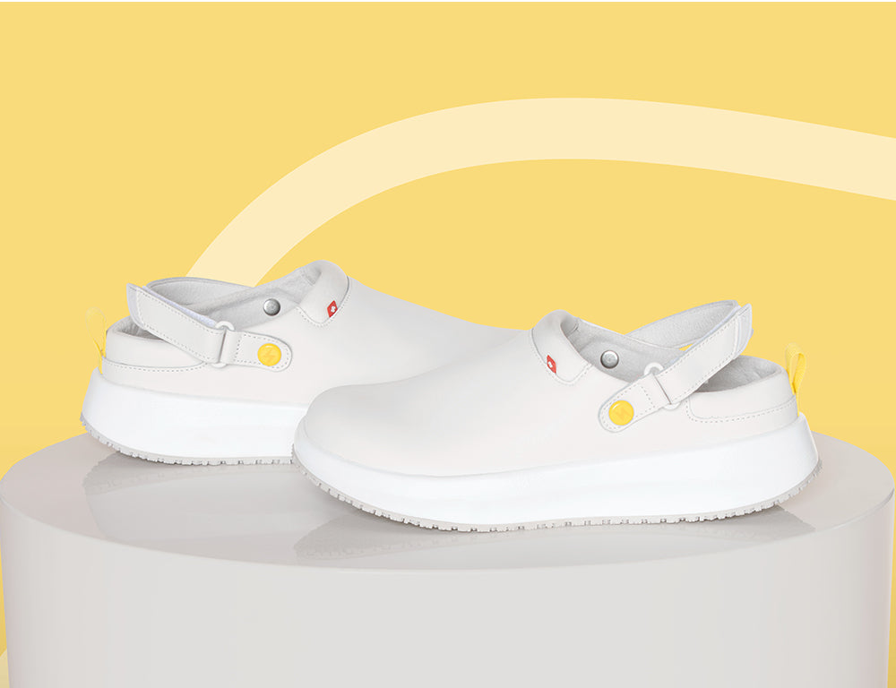 Ace ESD White Senso Clogs