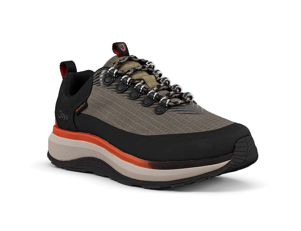 Mens Maui Waterproof Green Wide-Fit Wave Trainers
