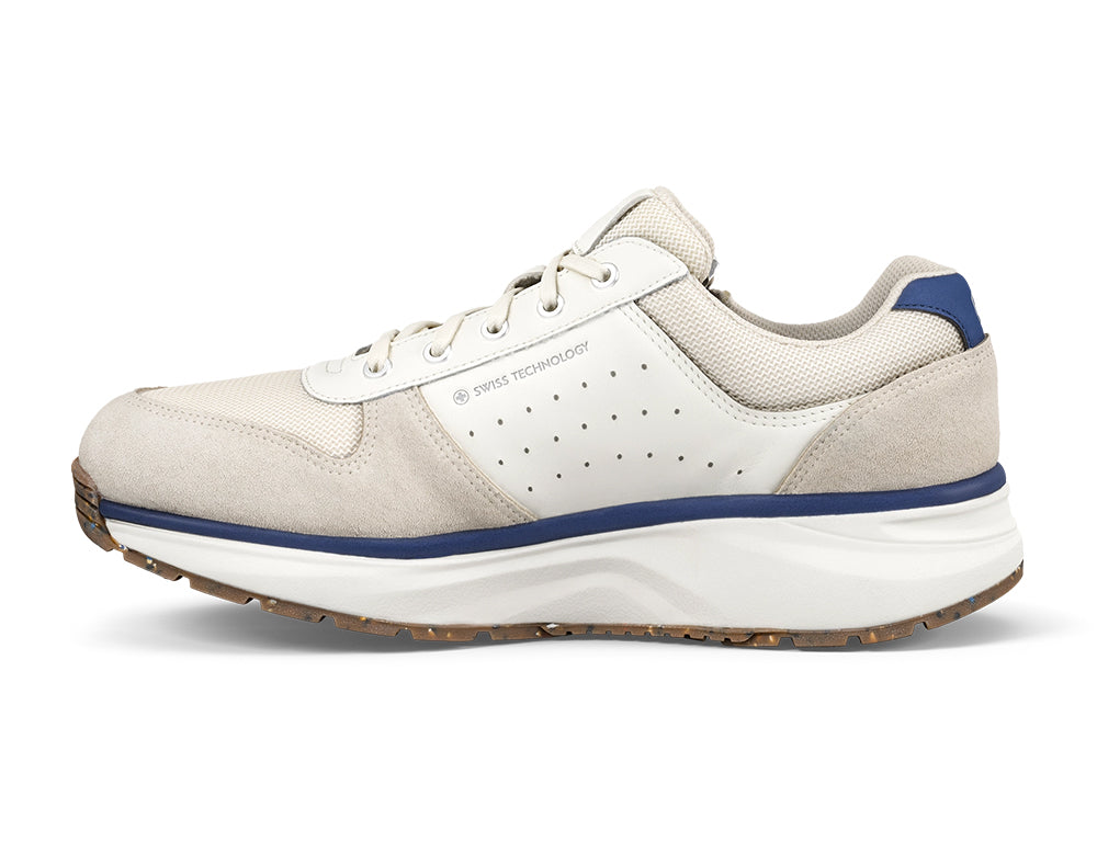 Mens Dynamo White Zip Active Trainers