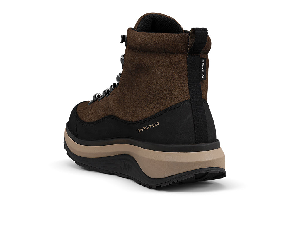 Mens Maui Dark Brown Waterproof Wide-Fit Wave Boots