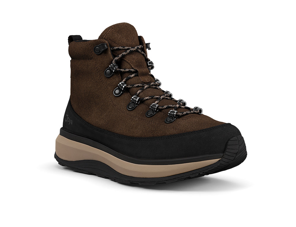 Mens Maui Dark Brown Waterproof Wide-Fit Wave Boots